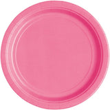 Unique Solid Round 7" Paper Plates - Hot Pink, 20 count-011179314348-LR-359568-1-LR eShop