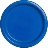 Unique Solid Round 9" Paper Plates - Royal Blue, 16 count-011179317707-LR-359571-1-LR eShop