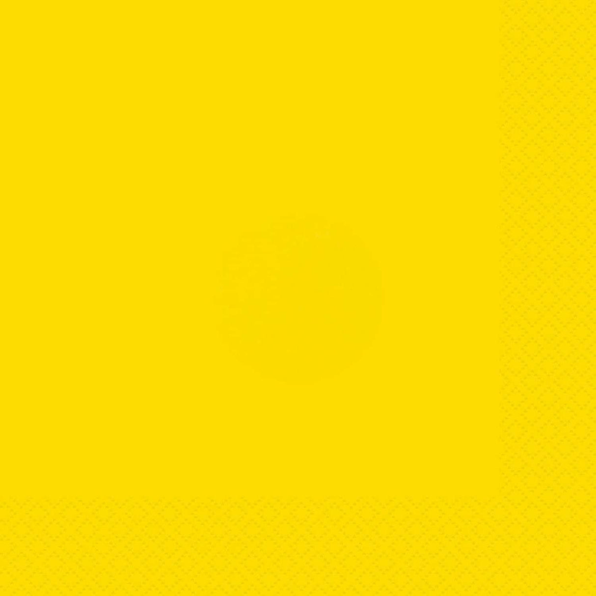 Unique Solid Square Party Napkins - Neon Yellow, 20 count-011179992027-LR-359600-1-LR eShop