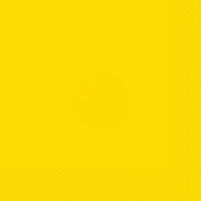Unique Solid Square Party Napkins - Neon Yellow, 20 count-011179992027-LR-359600-1-LR eShop