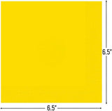 Unique Solid Square Party Napkins - Neon Yellow, 20 count-011179992027-LR-359600-3-LR eShop