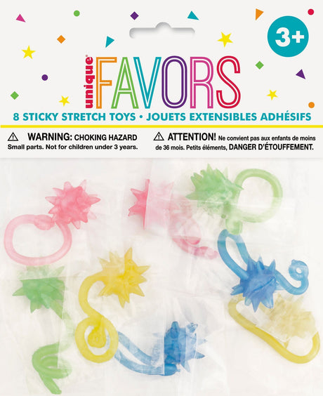 Unique Starburst Sticky Stretch Toys - Assorted, 8 count-011179847198-LR-333385-1-LR eShop