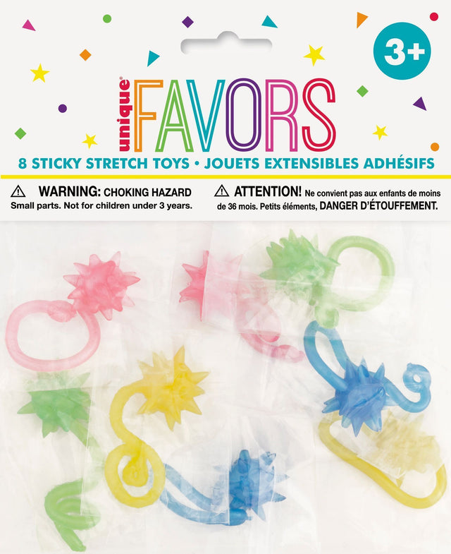 Unique Starburst Sticky Stretch Toys - Assorted, 8 count-011179847198-LR-333385-1-LR eShop
