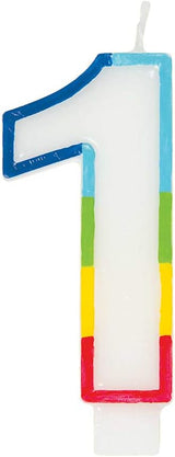 Unique Vibrant Rainbow Border Birthday Candle - Number 1-011179199419-LR-359548-2-LR eShop
