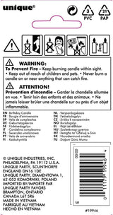 Unique Vibrant Rainbow Border Birthday Candle - Number 6-011179199464-LR-359553-5-LR eShop