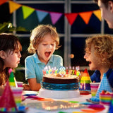 Unique Vibrant Rainbow Border Birthday Candle - Number 8-011179199488-LR-359555-6-LR eShop