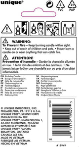 Unique Vibrant Rainbow Border Birthday Candle - Number 9-011179199495-LR-359556-5-LR eShop