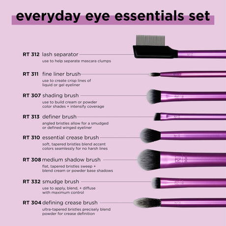 Real Techniques Everyday Eye Essentials Brush Set