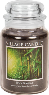 Village Candle Large Apothecary Jar Candle - Black Bamboo-602406603191-LR-292684-1-LR eShop