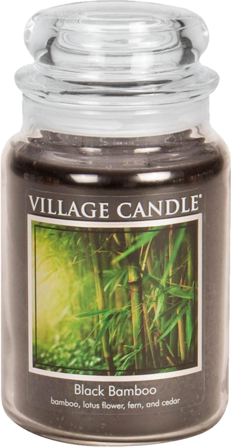 Village Candle Large Apothecary Jar Candle - Black Bamboo-602406603191-LR-292684-1-LR eShop