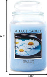 Village Candle Large Apothecary Jar Candle - Body & Mind-602406643913-LR-332801-2-LR eShop