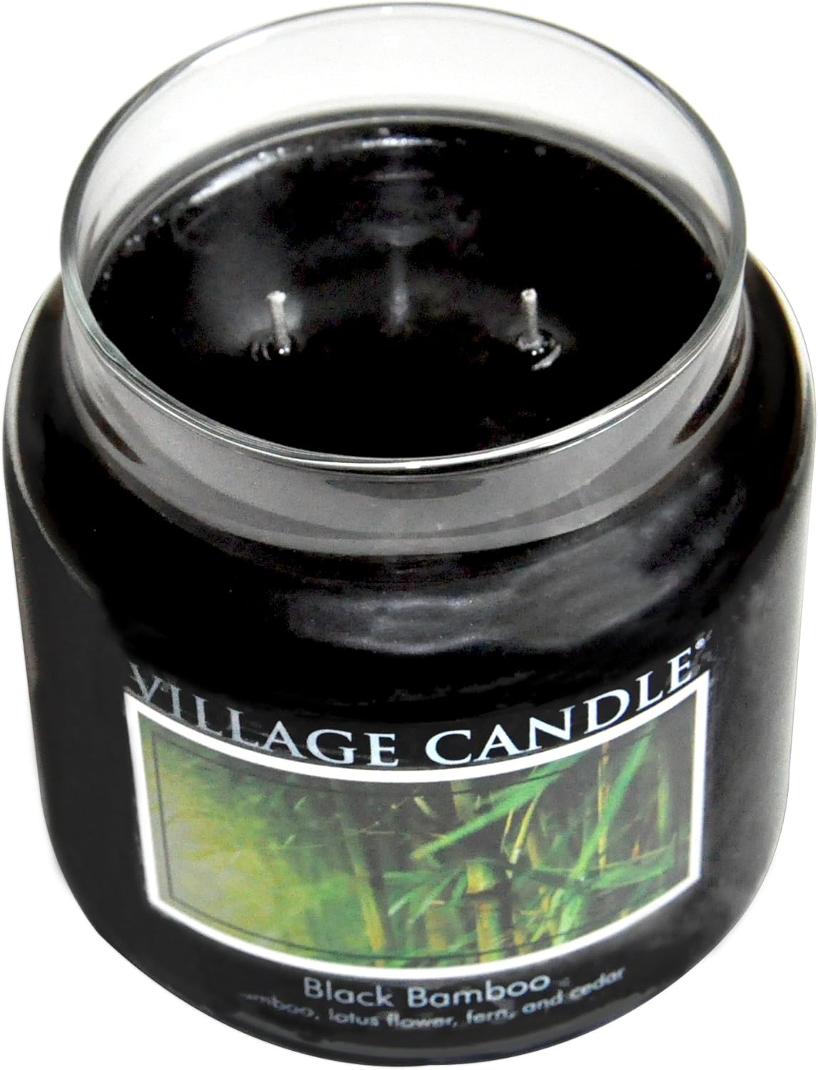 Village Candle Medium Glass Apothecary Jar Candle - Black Bamboo-602406603160-LR-275704-2-LR eShop