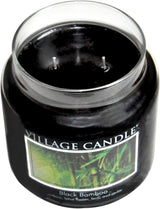 Village Candle Medium Glass Apothecary Jar Candle - Black Bamboo-602406603160-LR-275704-2-LR eShop