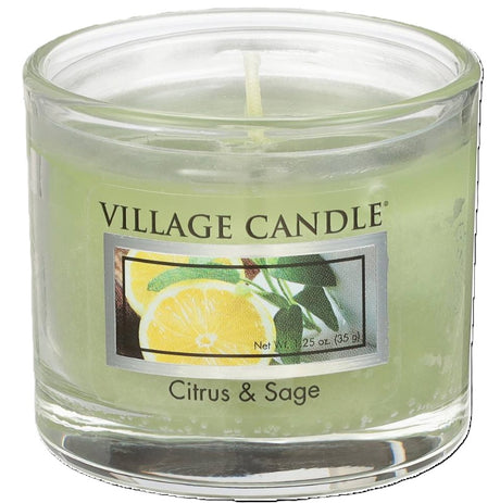Village Candle Mini Glass Votive Candle - Citrus & Sage-602406215202-LR-322063-1-LR eShop