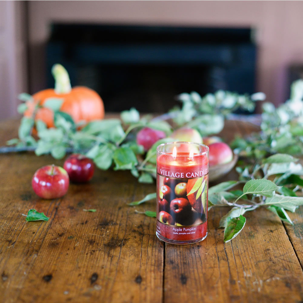 Village Candle Tall Bowl Candle - Apple Pumpkin-602406614302-LR-322067-2-LR eShop