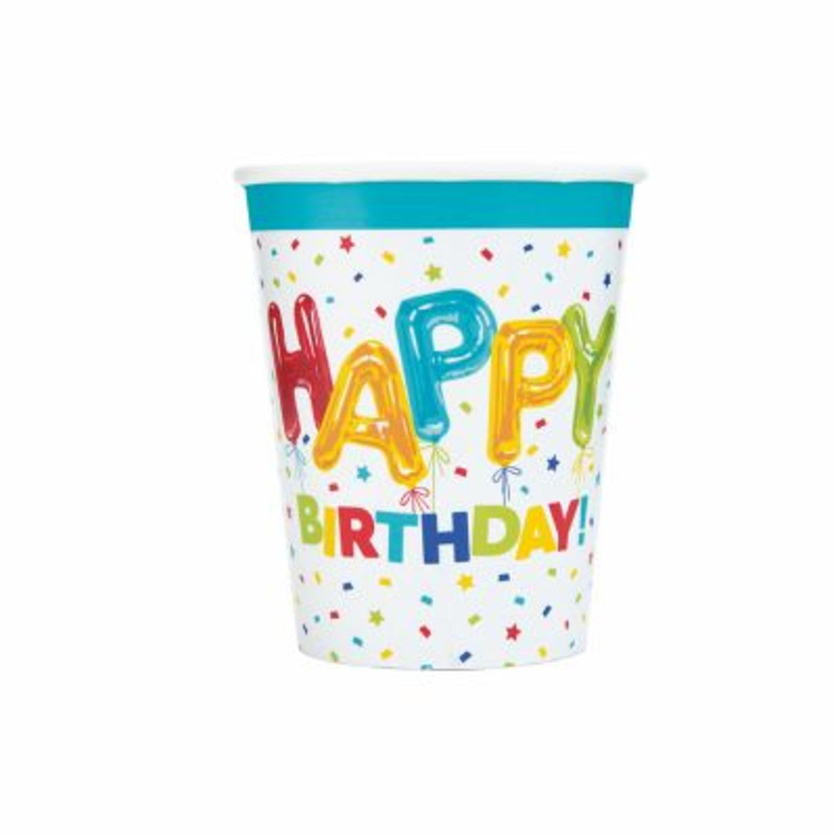 CUP 8CT HPPY BLN BDAY 9OZ