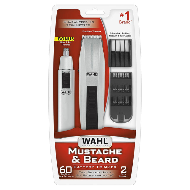 WAHL Battery Operated Facial Hair Trimmer for Men-043917560618-LR-361520-1-LR eShop