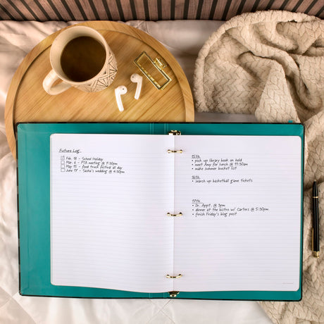 West Village by Mead Large 3-Ring Binder with Notebook - Black, 9.75" x 12.5"-071723247065-LR-361594-2-LR eShop