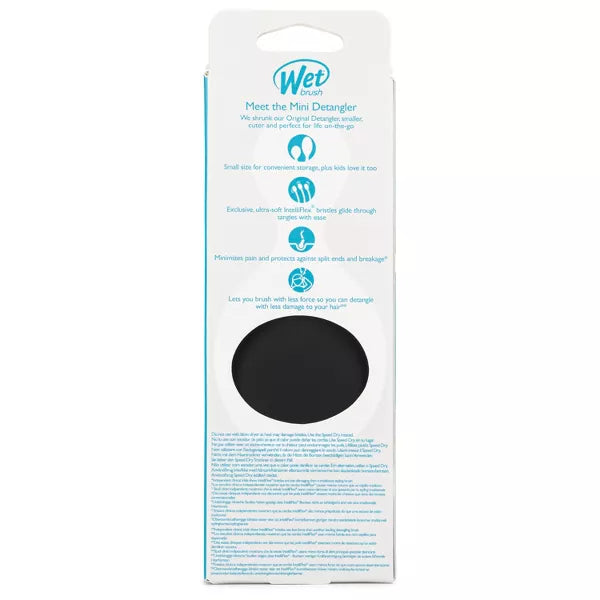 Wet Brush Mini Detangler Hair Brush - Matte Black-736658479867-LR-359890-5-LR eShop