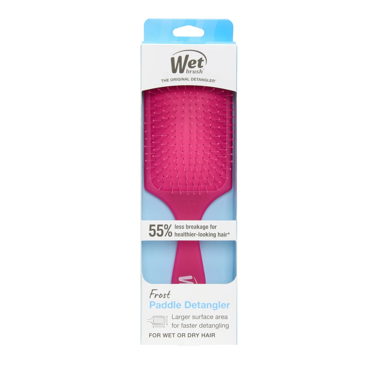 Wet Brush Paddle Detangler Hair Brush - Frost Pink-736658449372-LR-359886-1-LR eShop