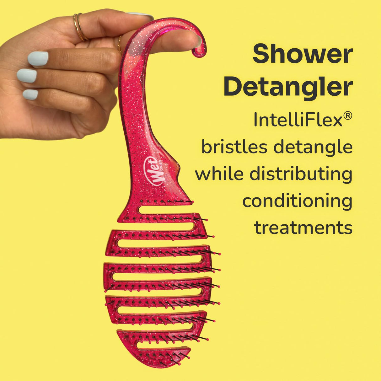 Wet Brush Shower Hair Brush Detangler - Pink Glitter-736658598155-LR-359896-11-LR eShop