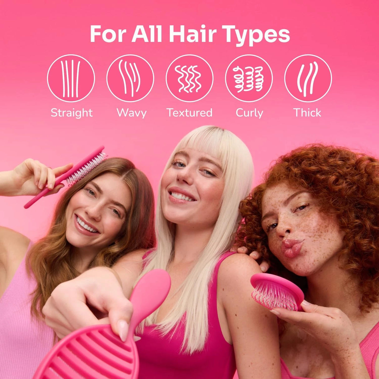 Wet Brush Smooth Styler Hair Brush - Frost Pink-736658449310-LR-359885-5-LR eShop