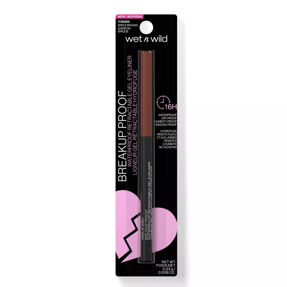 wet n wild Waterproof Retractable Gel Eyeliner - Brick Brown, 0.008 oz-077802155009-LR-352801-1-LR eShop