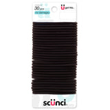 Scünci No Damage Elastics, Black, 30 CT