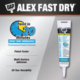 DAP Alex Fast Dry Acrylic Latex Plus Silicone Caulk - White, 5.5 oz