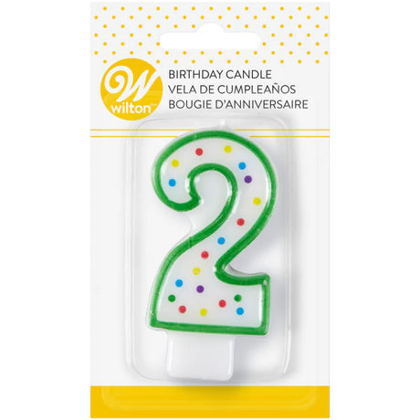 Wilton Numeral Birthday Candle Number 2 - Green-070896291028-LR-231605-1-LR eShop