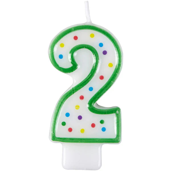 Wilton Numeral Birthday Candle Number 2 - Green-070896291028-LR-231605-2-LR eShop