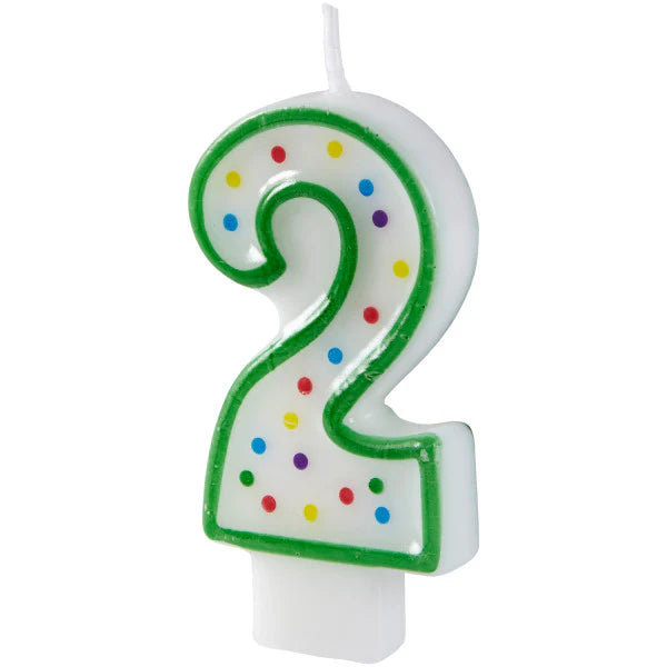 Wilton Numeral Birthday Candle Number 2 - Green-070896291028-LR-231605-3-LR eShop
