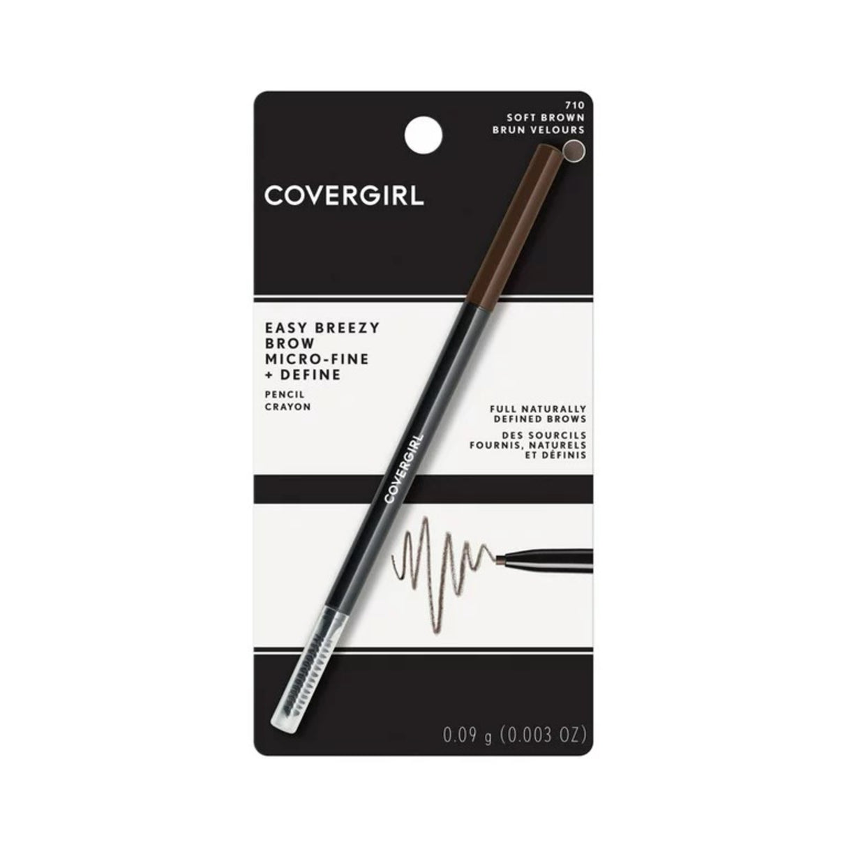 COVERGIRL Easy Breezy Brow Micro Fine Fill Define Eyebrow Pencil Soft Brown