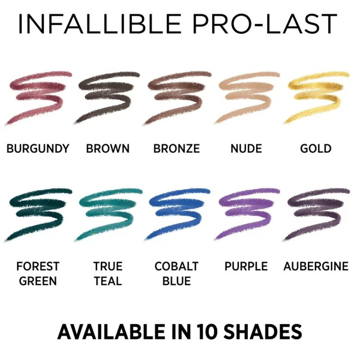 L'Oreal Paris Infallible Pro-Last Waterproof, Up to 24HR Pencil Eyeliner, Brown, 0.042 oz.