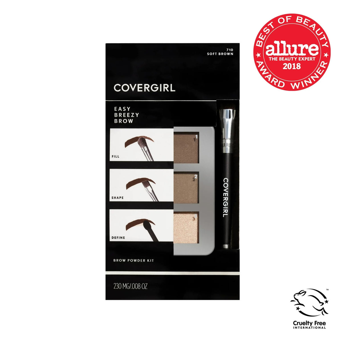 CoverGirl Easy Breezy Brow Powder Kit 710 Soft Brown