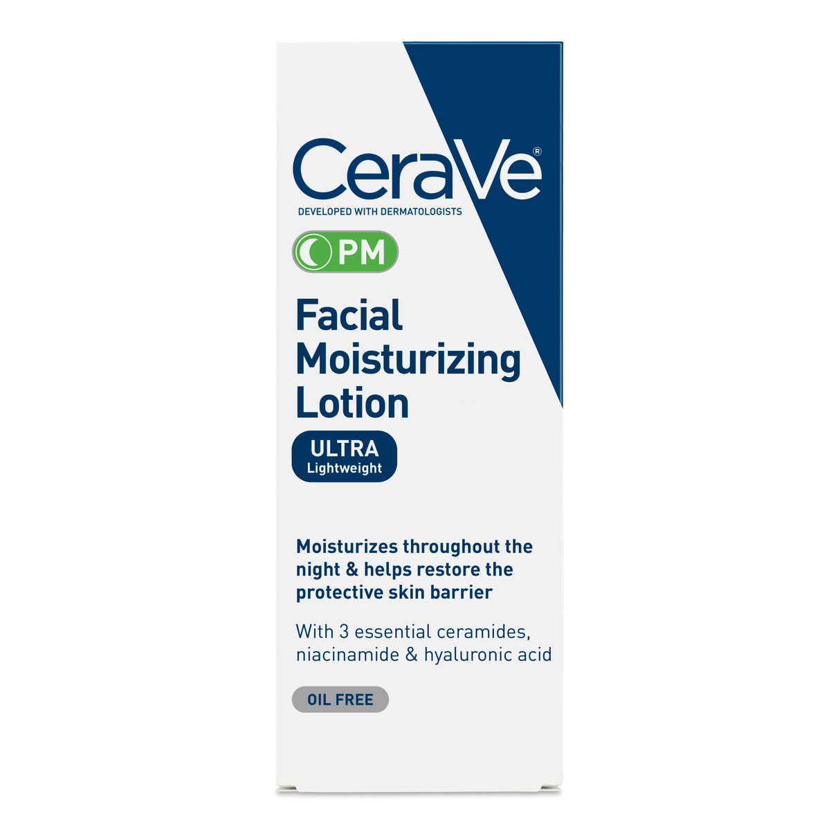 CeraVe PM Lightweight Facial Moisturizing Lotion 3oz