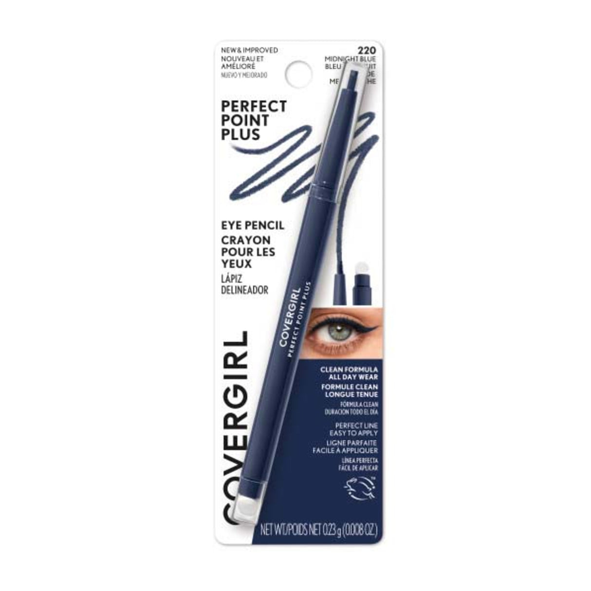 COVERGIRL Perfect Point Plus Eyeliner,Midnight Blue 220, 0.008 oz (0.23 g)