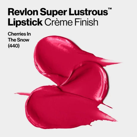 Revlon Super Lustrous Lipstick with Moisturizing Creamy Formula - Cherries In The Snow