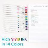 Zebra 14ct Sarasa R Rich Retractable Gel Pen Assorted Colors-045888477148-LR-363183-3-LR eShop