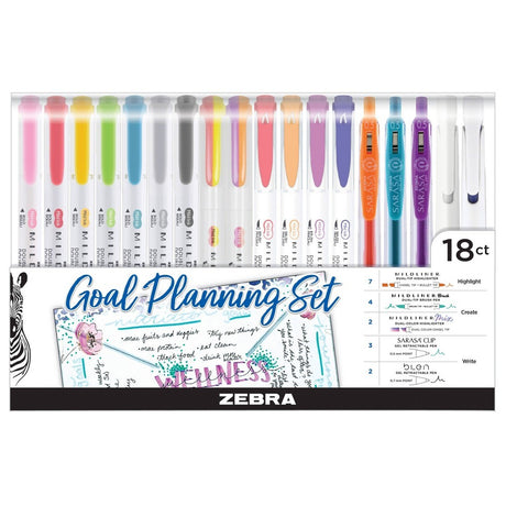 Zebra 18ct Goal Planning Note Taking Set-045888124189-LR-363182-1-LR eShop