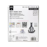 Zebra Midliner Double Ended Art & Stationary Markers - Assorted Neutrals, 10 pack-045888787018-LR-358290-4-LR eShop