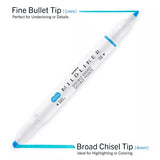 Zebra Mildliner Double Ended Highlighter - Assorted Colors, 15 pack-045888781153-LR-358289-5-LR eShop