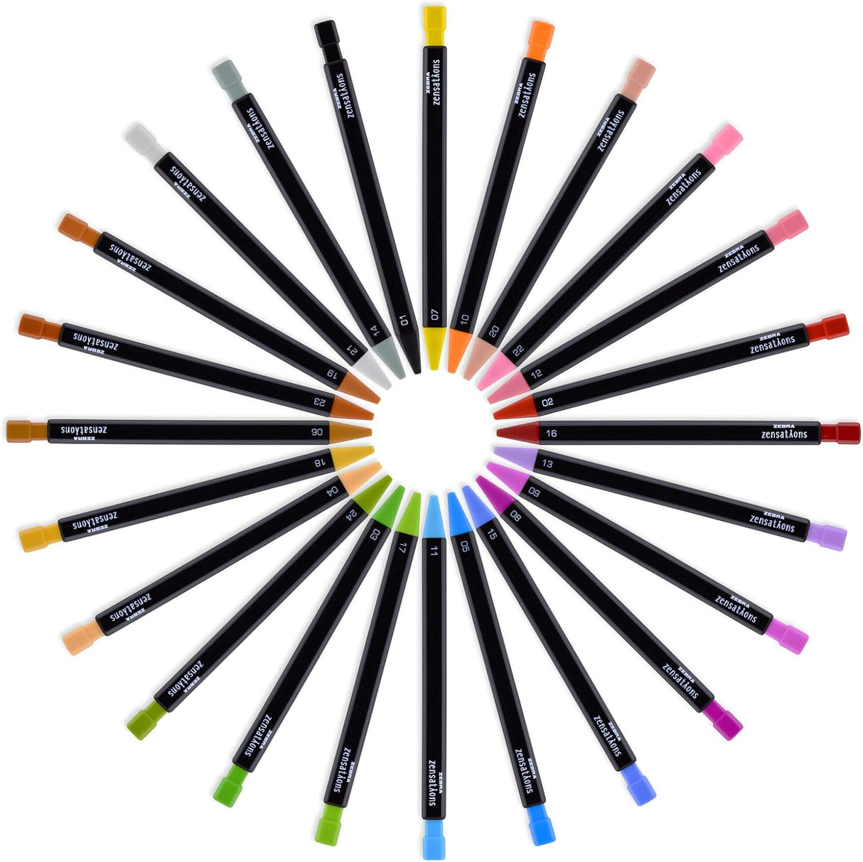 Zebra Pen Zensations Mechanical Colored Pencils, 2.0mm Point Size, 24-Count-045888081246-LR-354795-3-LR eShop