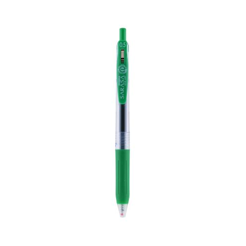 Zebra Sarasa Clip 0.5mm Gel Retractable Pens - Green, 12 ct-045888473409-LR-331030-1-LR eShop