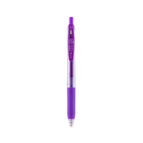 Zebra Sarasa Clip 0.5mm Gel Retractable Pens - Purple, 12 ct-045888473805-LR-331033-1-LR eShop