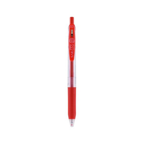 Zebra Sarasa Clip 0.5mm Gel Retractable Pens - Red, 12 ct-045888473300-LR-331029-1-LR eShop