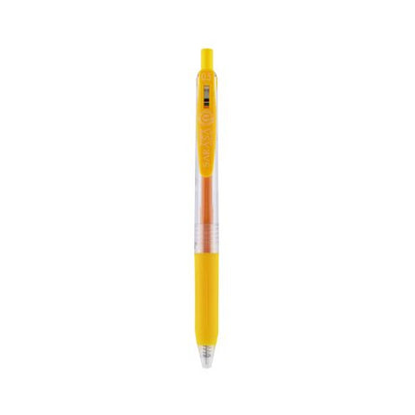 Zebra Sarasa Clip 0.5mm Gel Retractable Pens - Yellow, 12 ct-045888473508-LR-331031-1-LR eShop