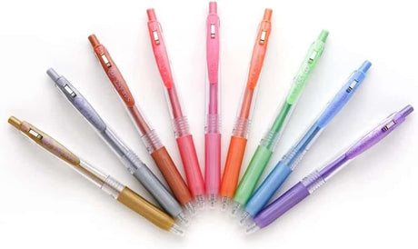 Zebra Sarasa Clip Retractable Gel Pens - Shiny Assorted Colors, 9 count-045888493094-LR-336201-2-LR eShop