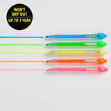 Zebra Z-Grip Retractable Highlighter Marker Set - Assorted Neons, 5 pack-045888712058-LR-358286-2-LR eShop