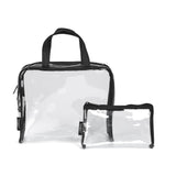 Clear Pvc 2Pc Jr Weekender Set